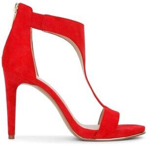 Kenneth Cole New York Women's Brooke T-Strap High-Heel Pump Sandals Fuego US 8M